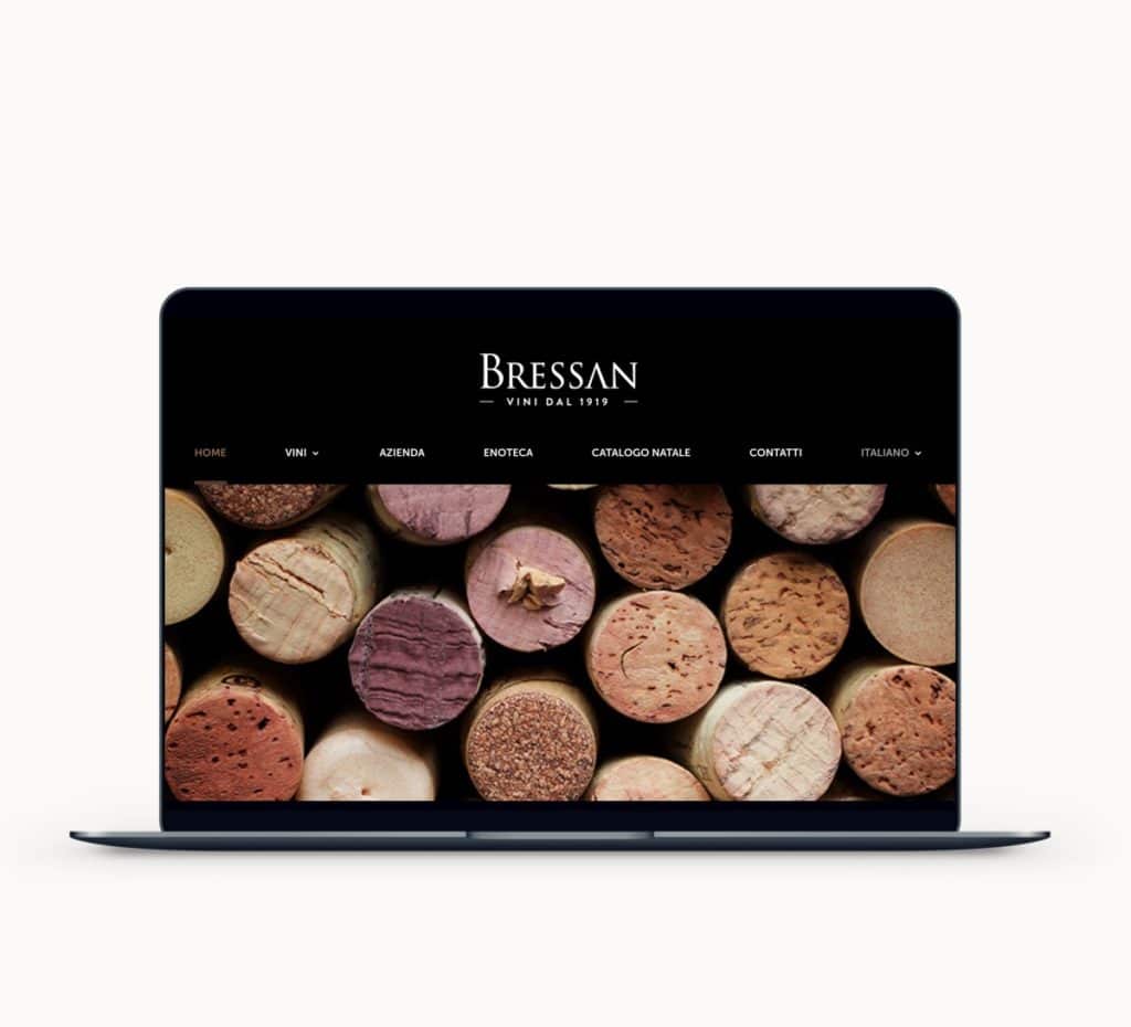 Realizzazione sito web Enoteca Bressan