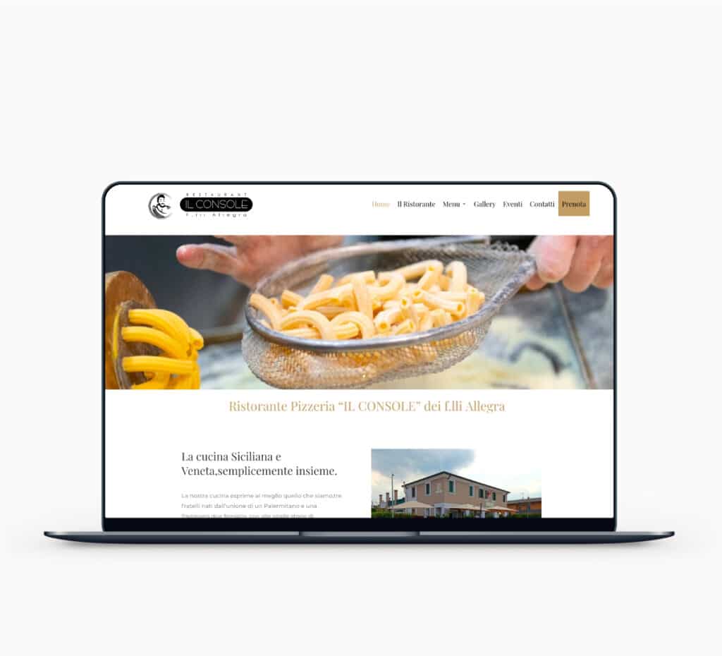 Realizzazione sito web Ristorante il console