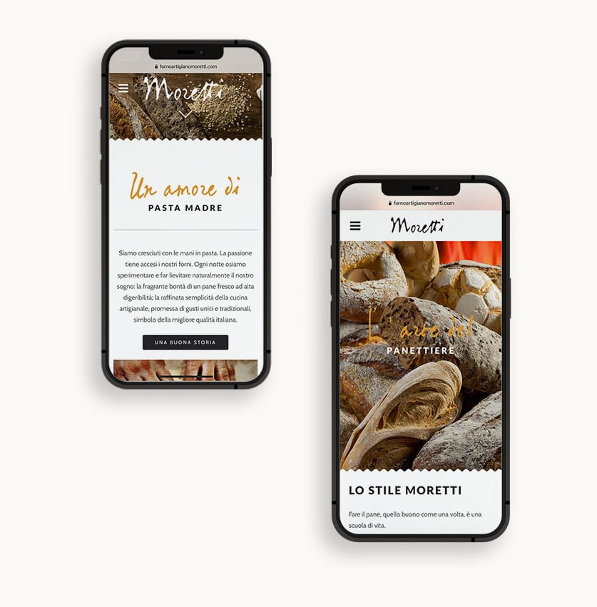 Forno Artigiano Moretti - sito mobile friendly